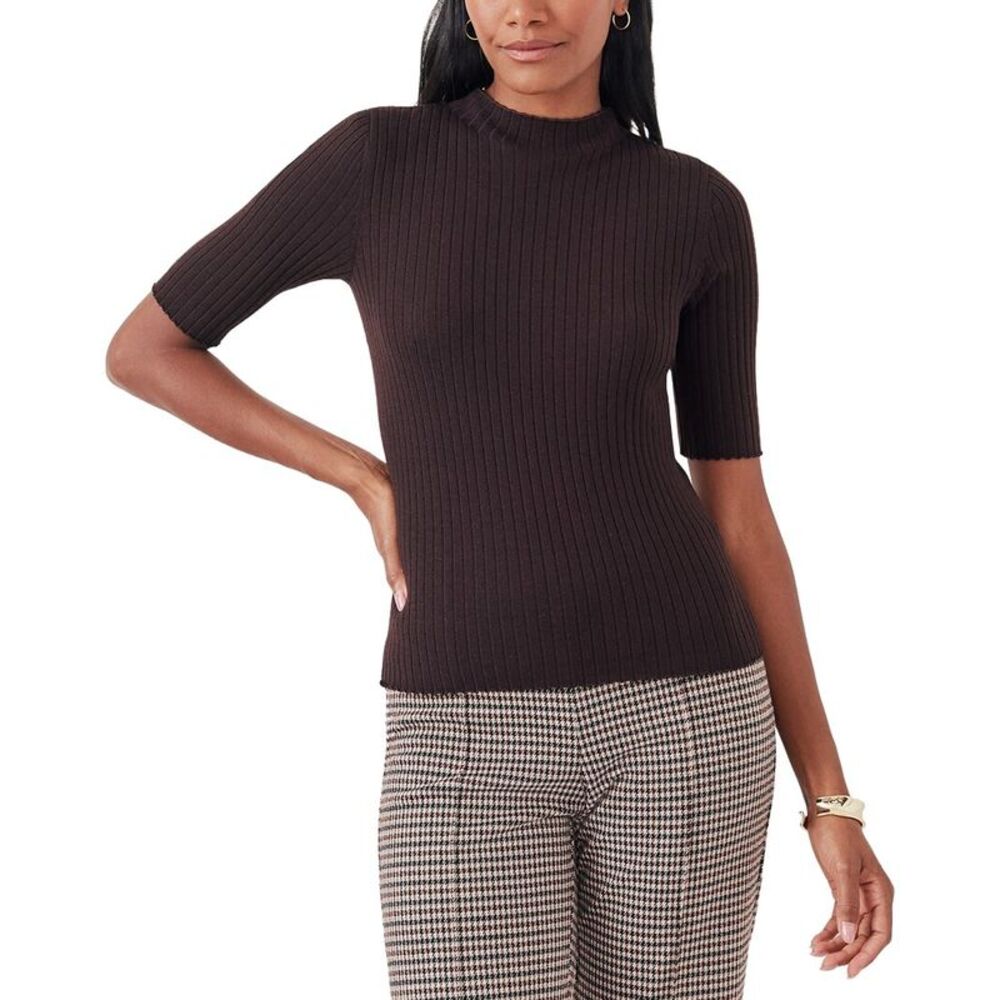 J.Mclaughlin Womens Angelica Silk & Wool Sweater